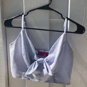 Pookie & sebastian striped crop top